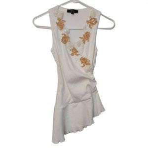 Vintage Sky Tank with Asymmetrical Waistline